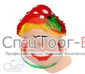 Фигура Мухомор с личиком - фото